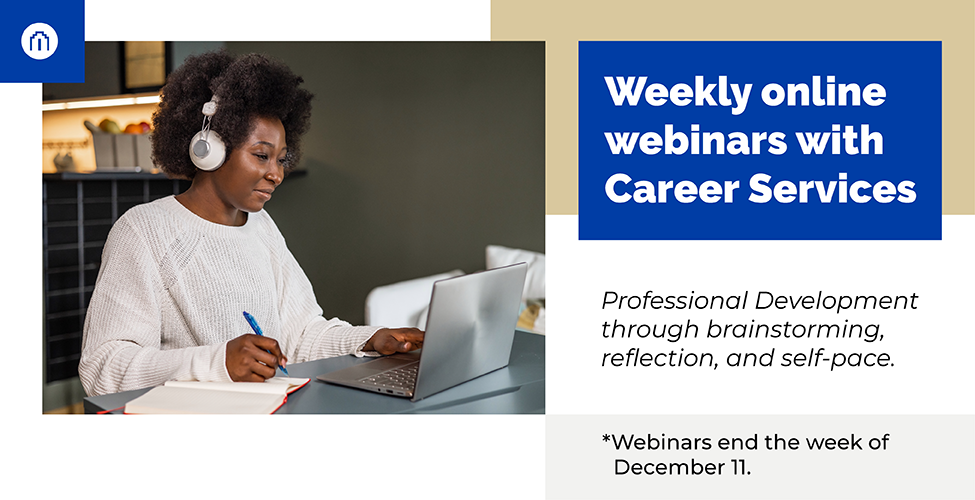 Weekly Career Service Webinars