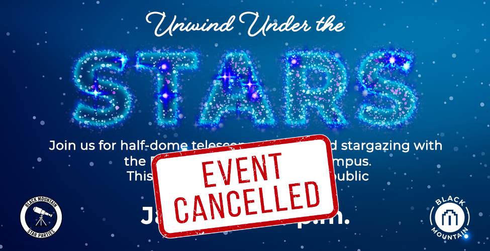 Unwind Under the Stars canceled