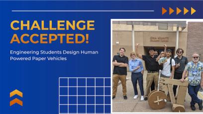 PVCC Engineering Professor Challenges Students with Paper Car Project