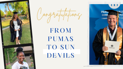 From Puma to Sun Devil, PVCC Students Transfer to 4-Year University