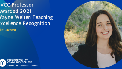 PVCC Professor Awarded 2021 Wayne Weiten Teaching Excellence Recognition