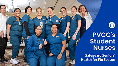 PVCC's Student Nurses Safeguard Seniors' Health for Flu Season