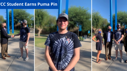 PVCC Student Earns Puma Pin