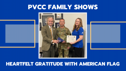 PVCC Family Shows Heartfelt Gratitude with American Flag