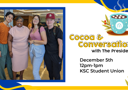 Join Dr. Tiffany E. Hunter for some conversation and Hot Cocoa!