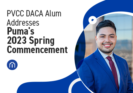 PVCC DACA Alum Addresses Puma's 2023 Spring Commencement