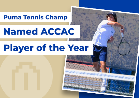 Puma Tennis Champ Named ACCAC Player of the Year