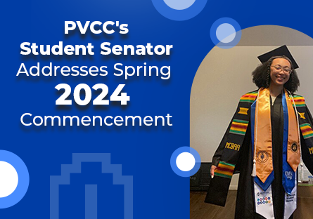 PVCC's Student Senator Addresses Spring 2024 Commencement