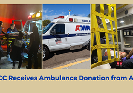 PVCC Receives Ambulance Donation from AMR