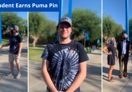 PVCC Student Earns Puma Pin