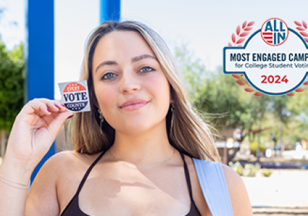 PVCC Recognized as a 2024 ALL IN Most Engaged Campus for College Student Voting