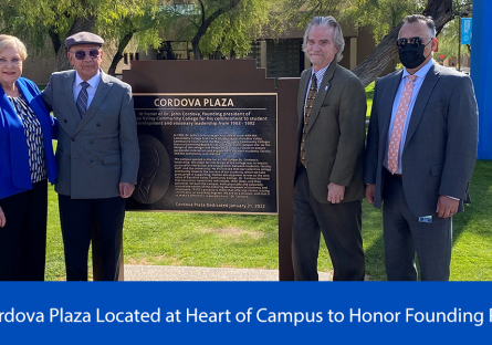New Cordova Plaza Located at Heart of Campus to Honor Founding President