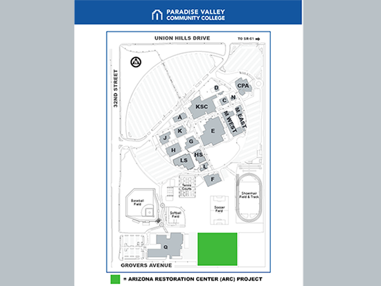 Arizona Restoration Center Project Map