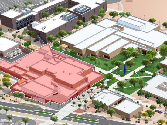 Map of KSC and Library Building